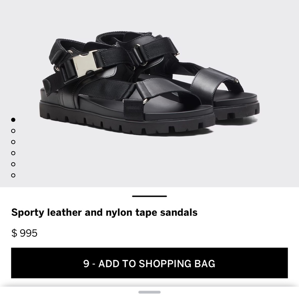 Prada Men's sandals! Gift for husband, boyfriend, partner, love of life.